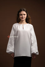 Women's Vyshyvanka "Desna (1)" (white)