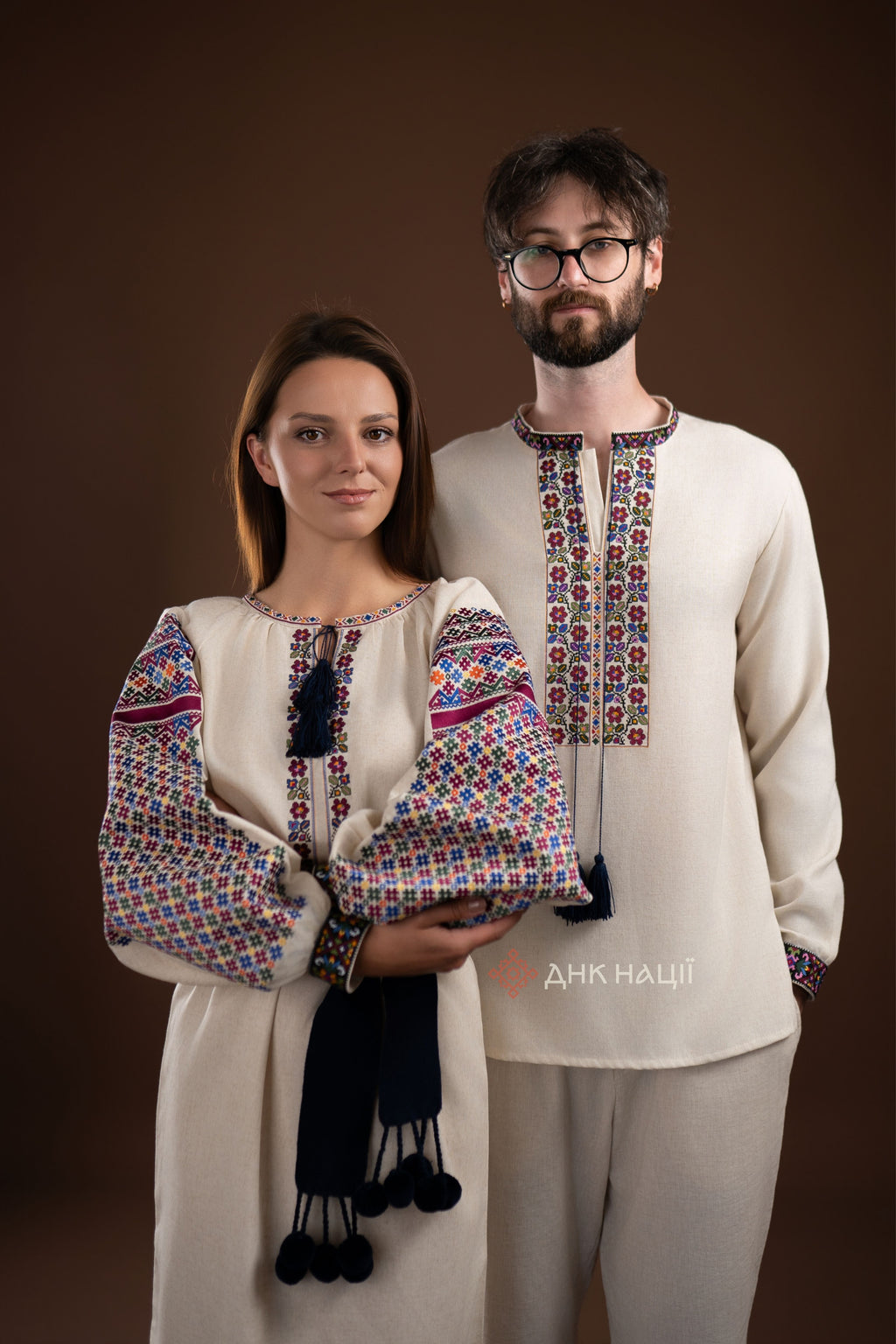 Парні Вишиванки "Кокетка (2)"(бежева)