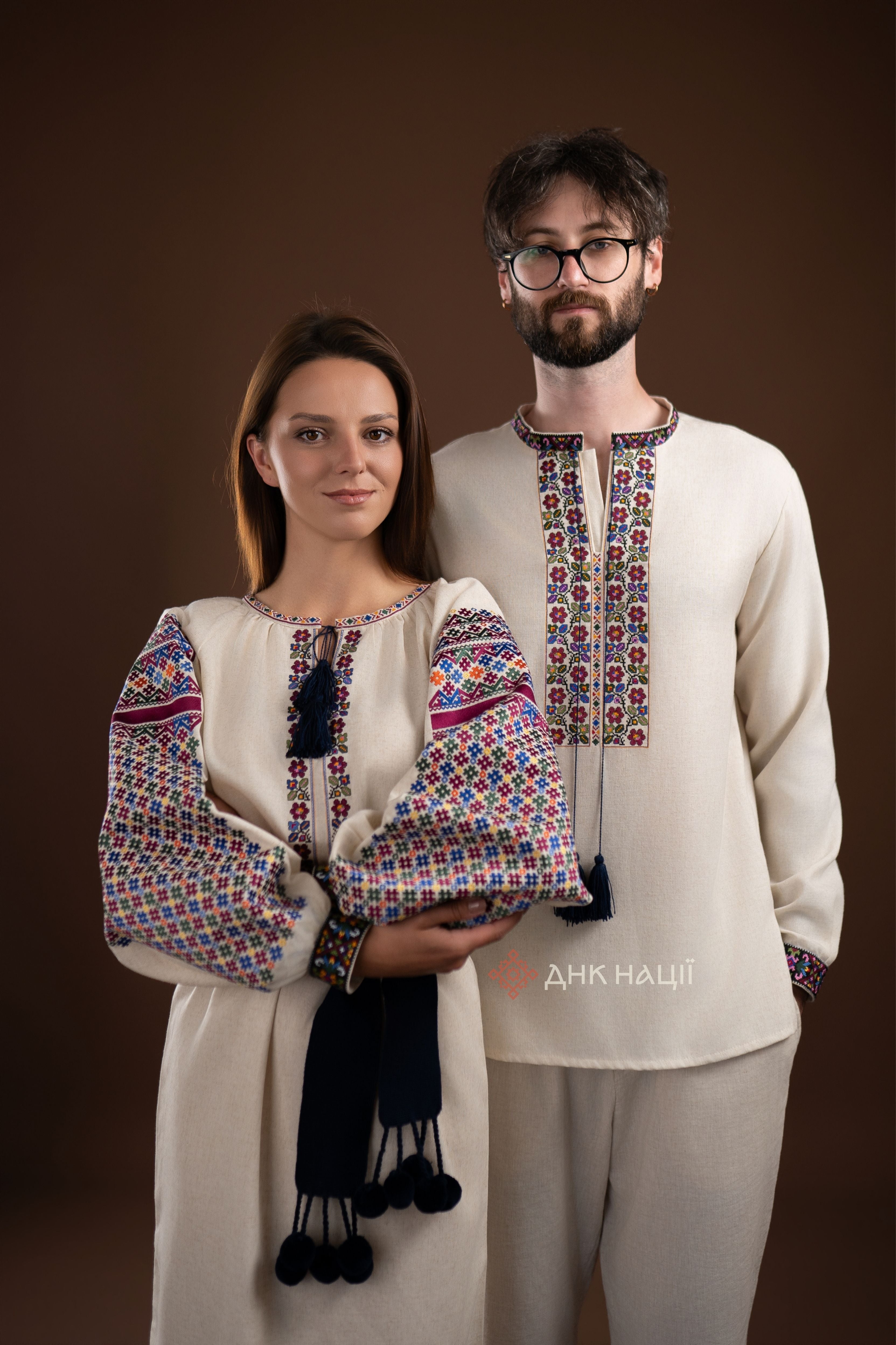 Парні Вишиванки "Кокетка (2)"(бежева)