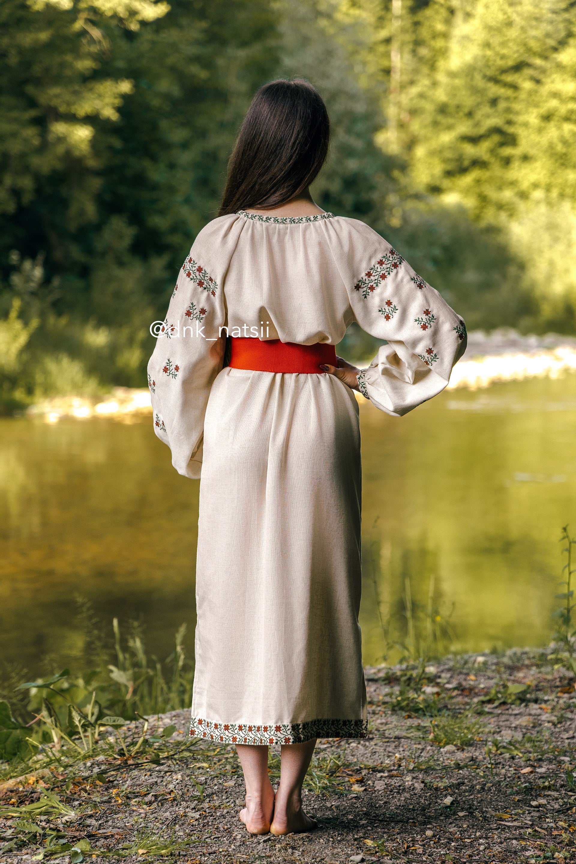 Вишита сукня "Лелія (1)"(бежева)