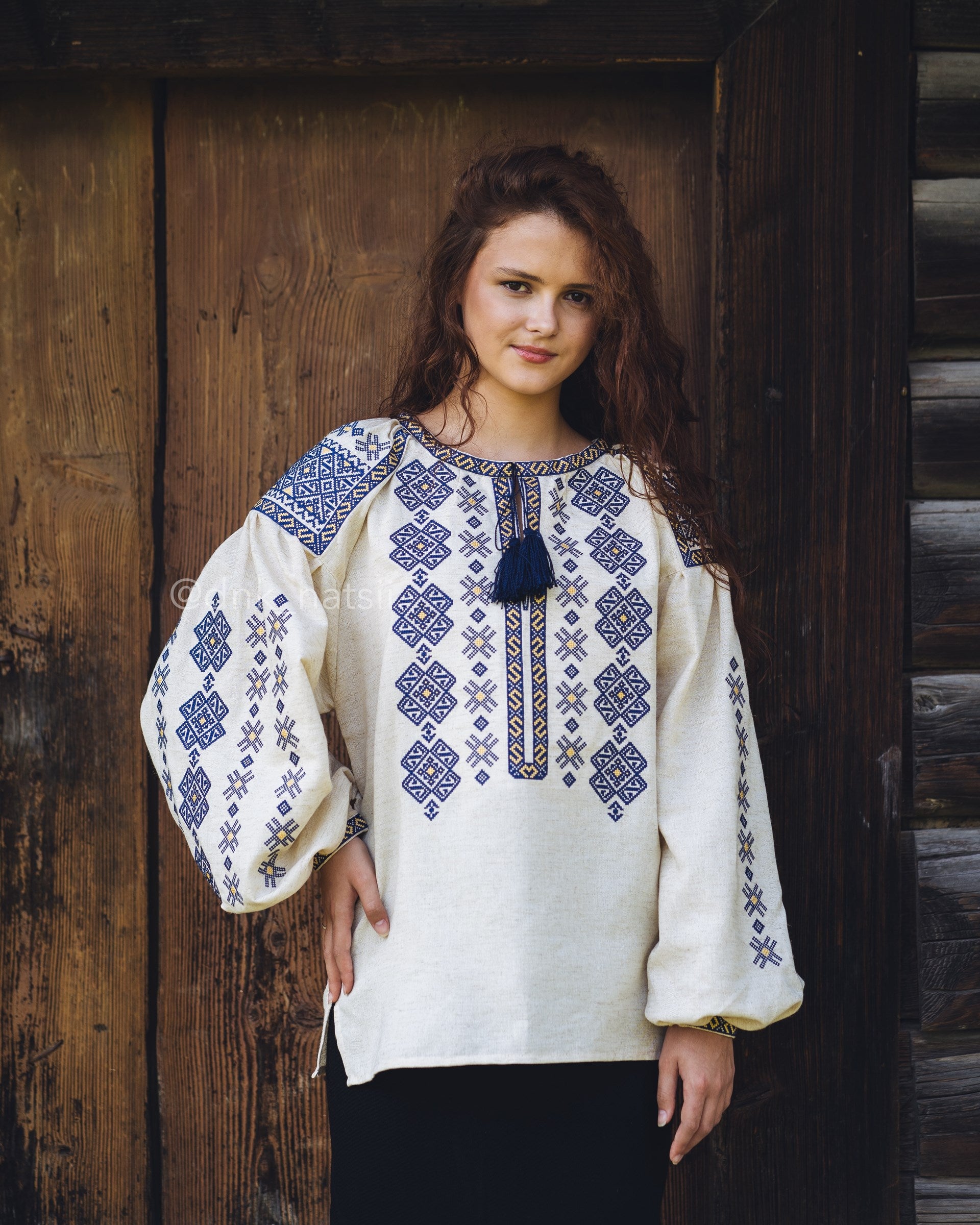 Вишиванка жіноча "Черемош (2)"(бежева)