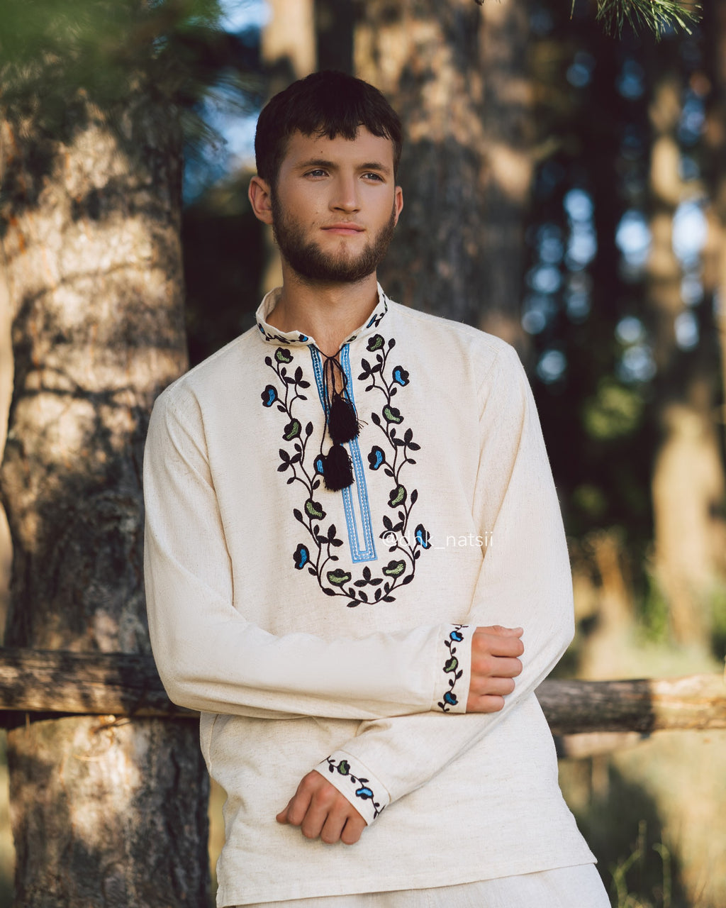 Вишиванка чоловіча "Борщівська"(сіра)