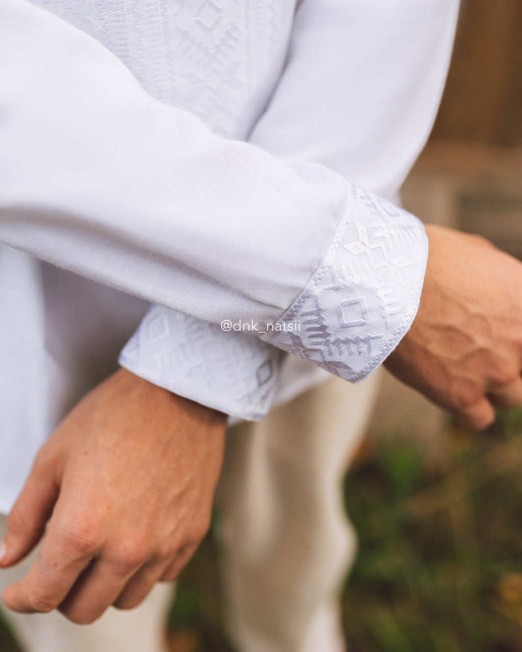 Вишиванка чоловіча "Десна (1)"(біла)