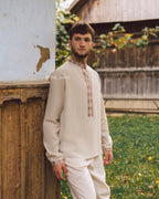 Вишиванка чоловіча "Княжа (2)"(сіра)