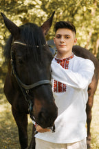 Вишиванка чоловіча "Закарпатська (1)"(біла)