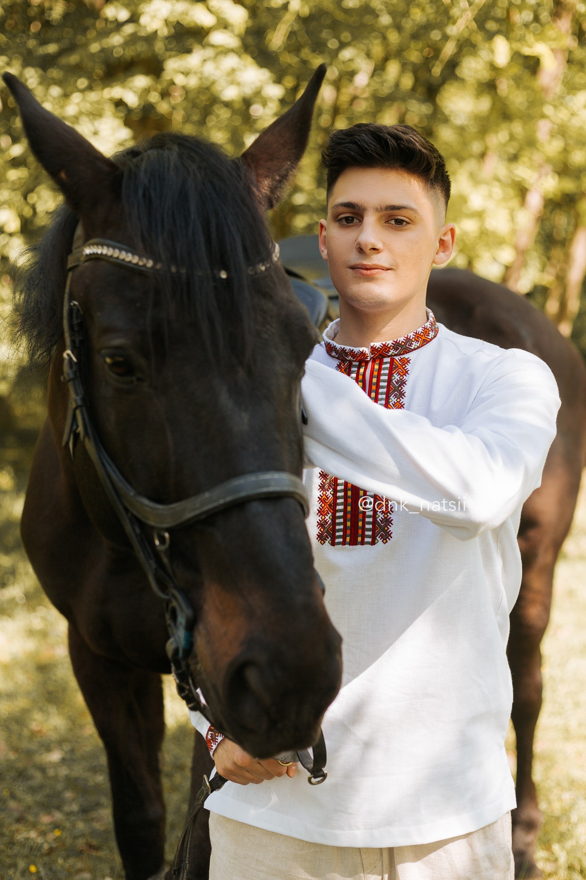 Вишиванка чоловіча "Закарпатська (1)"(біла)