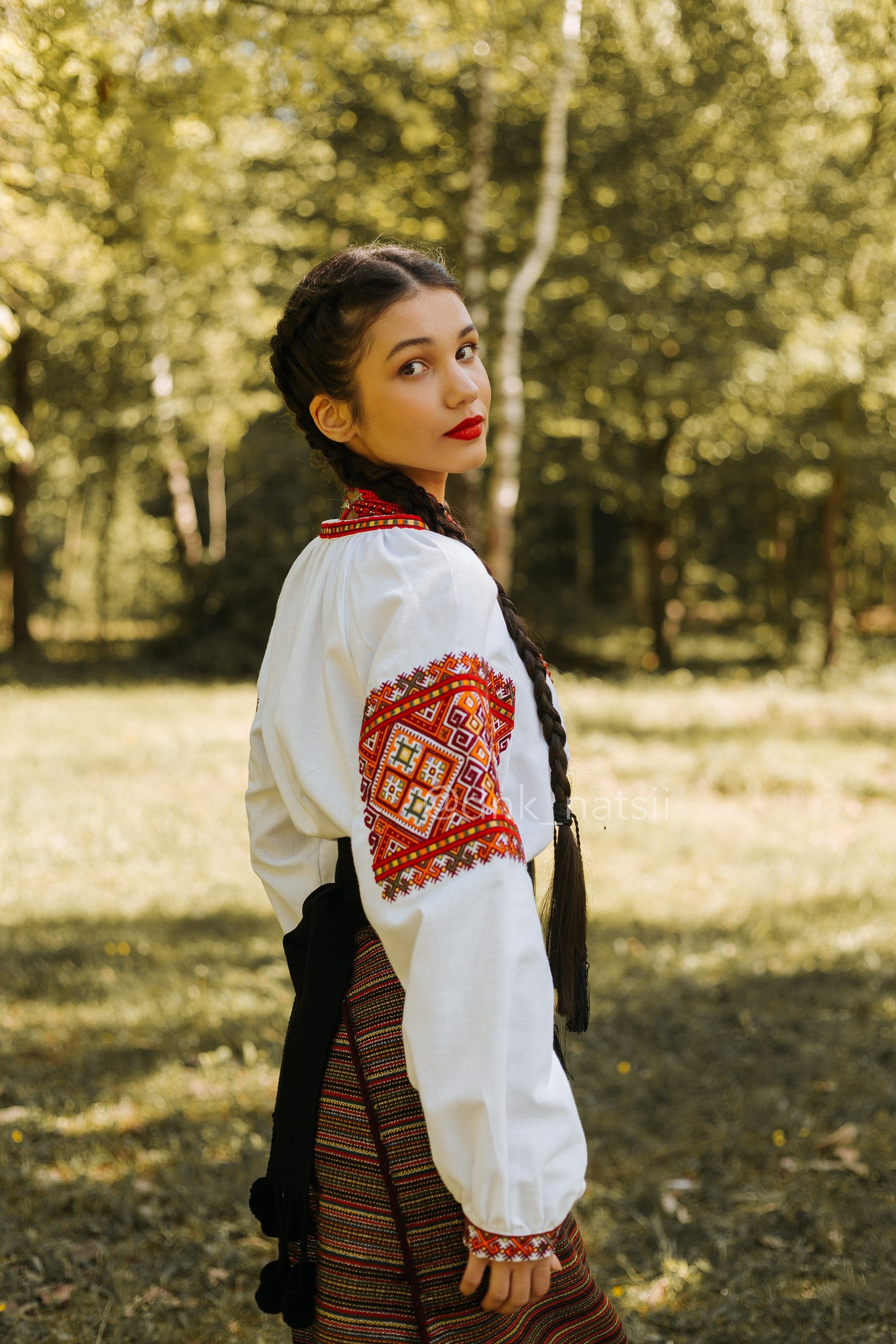 Вишиванка жіноча "Закарпатська (1)"(біла)