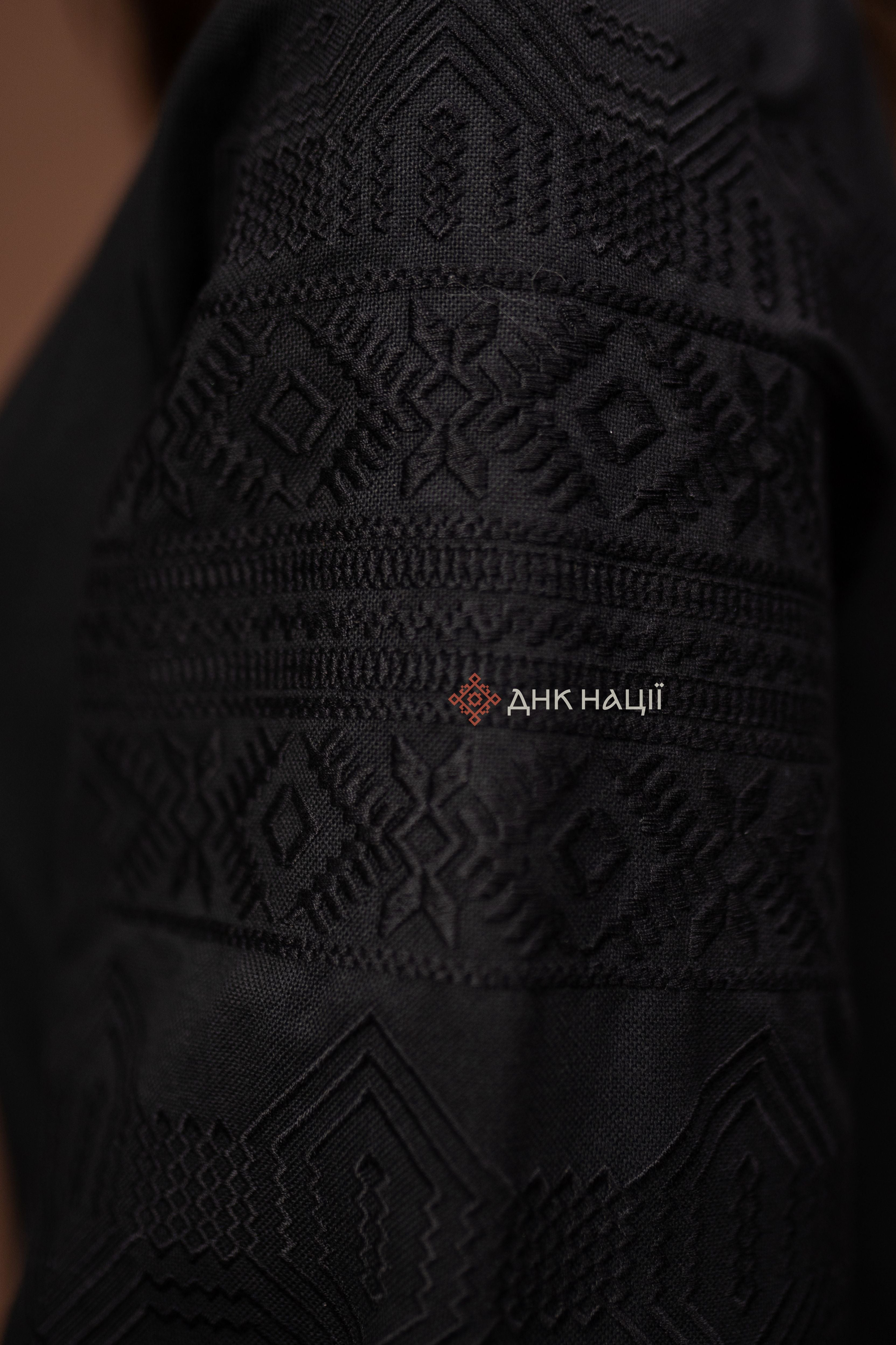 Women’s Embroidered Blouse “Desna (2)” (Black)