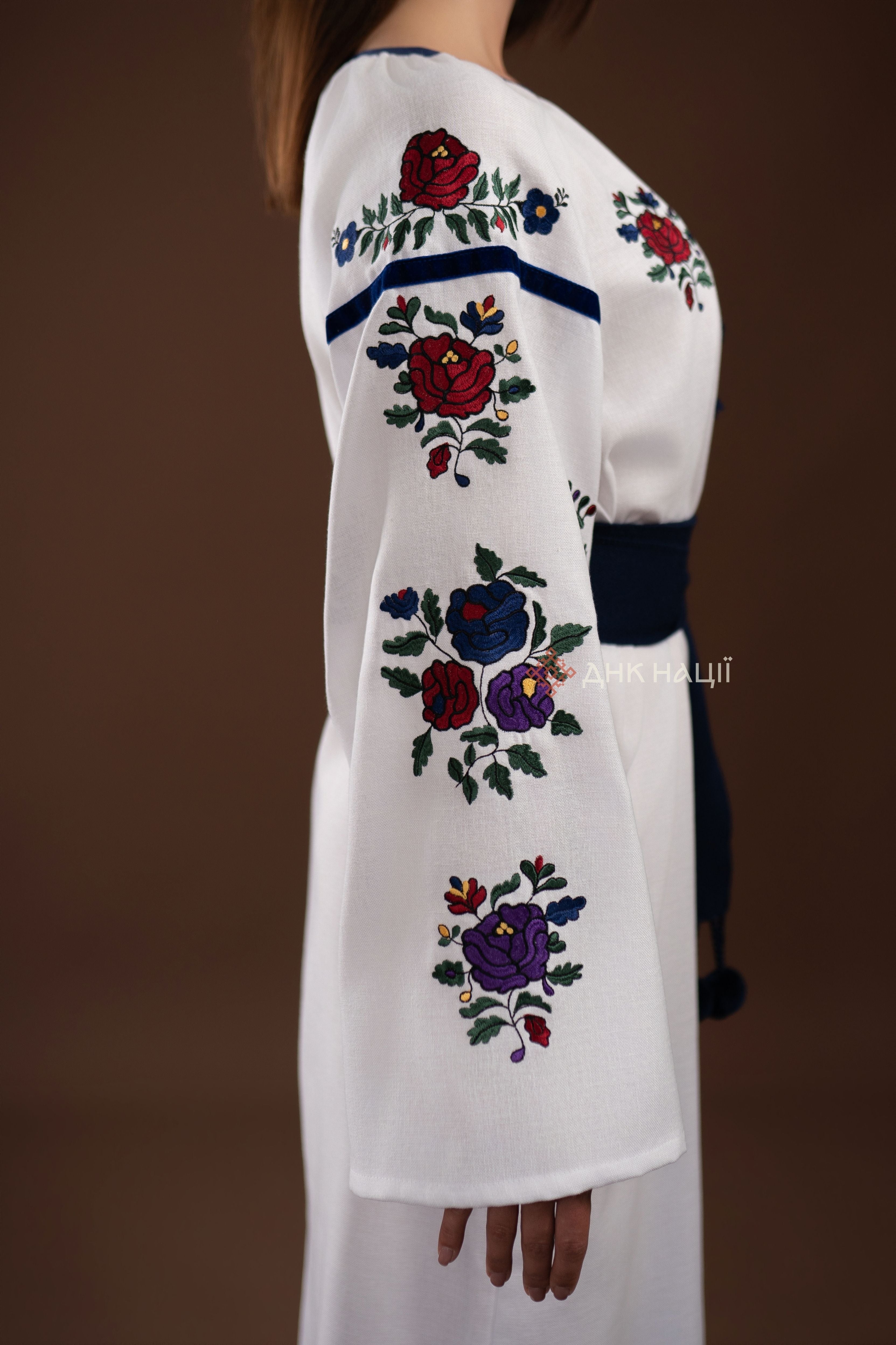 Вишита сукня "Ружа"(біла)