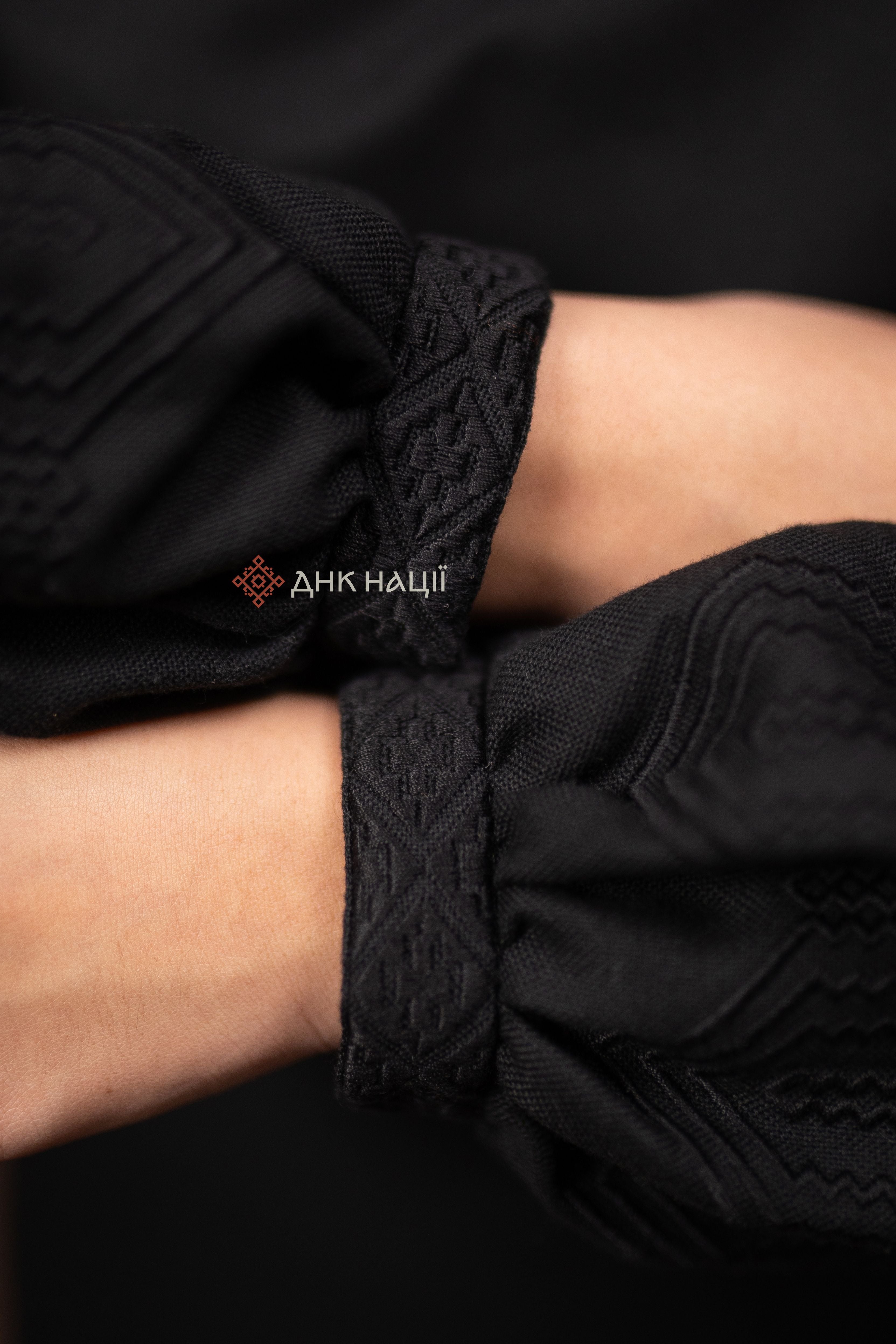 Women’s Embroidered Blouse “Desna (2)” (Black)