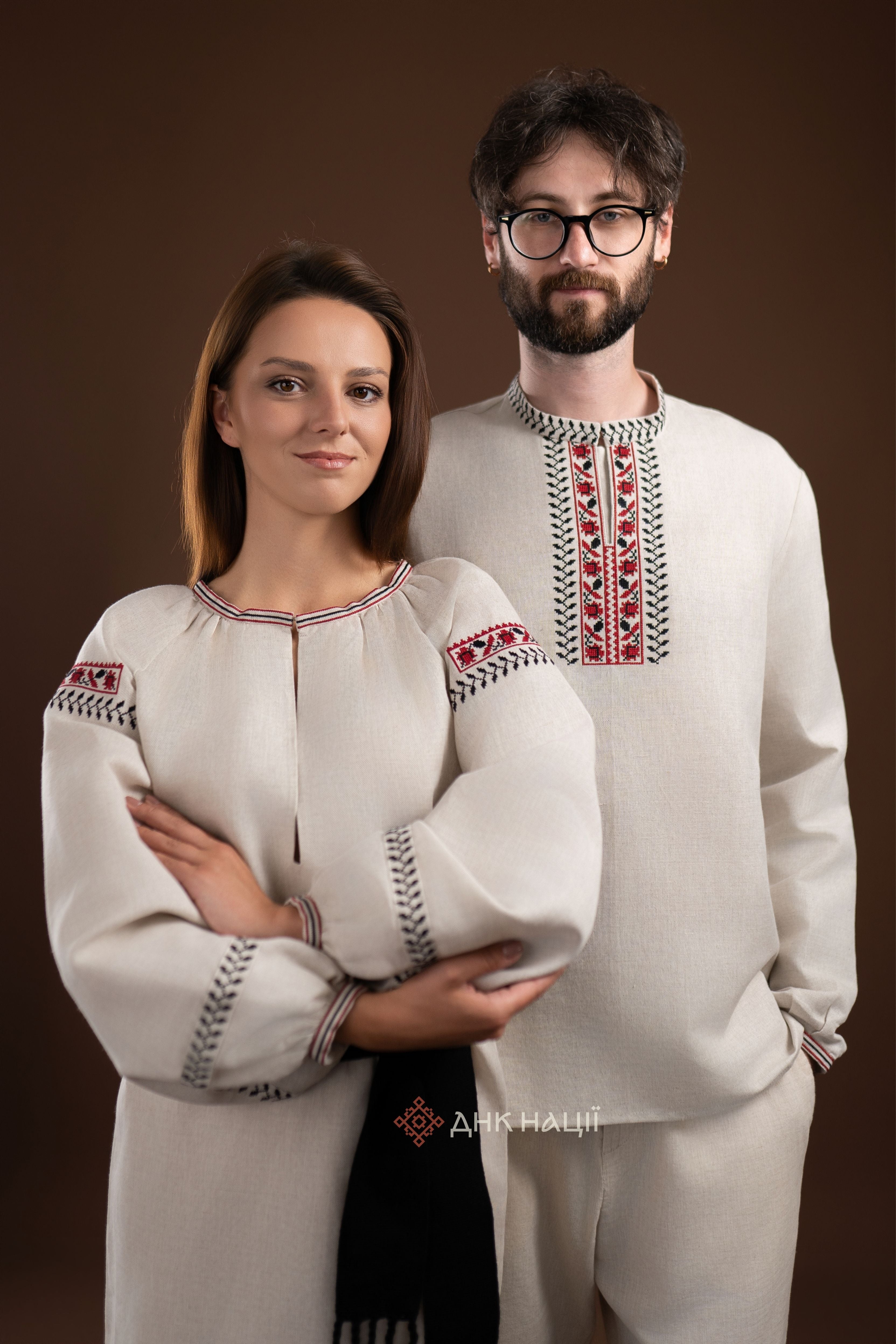 Парні Вишиванки "Окраса (1)"(сіра)