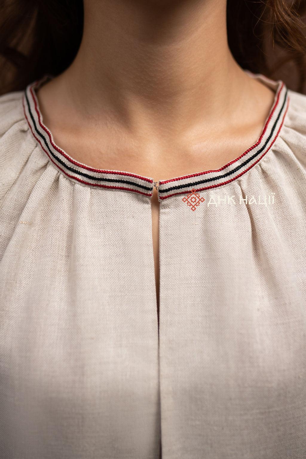 Embroidered Dress “Okrasa (1)” (Gray)