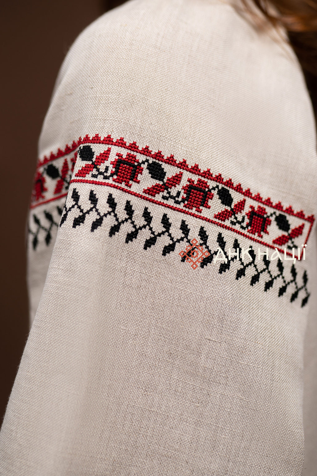 Embroidered Dress “Okrasa (1)” (Gray)