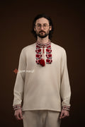 Men’s Embroidered Shirt “Zlahoda (2)” (Beige)