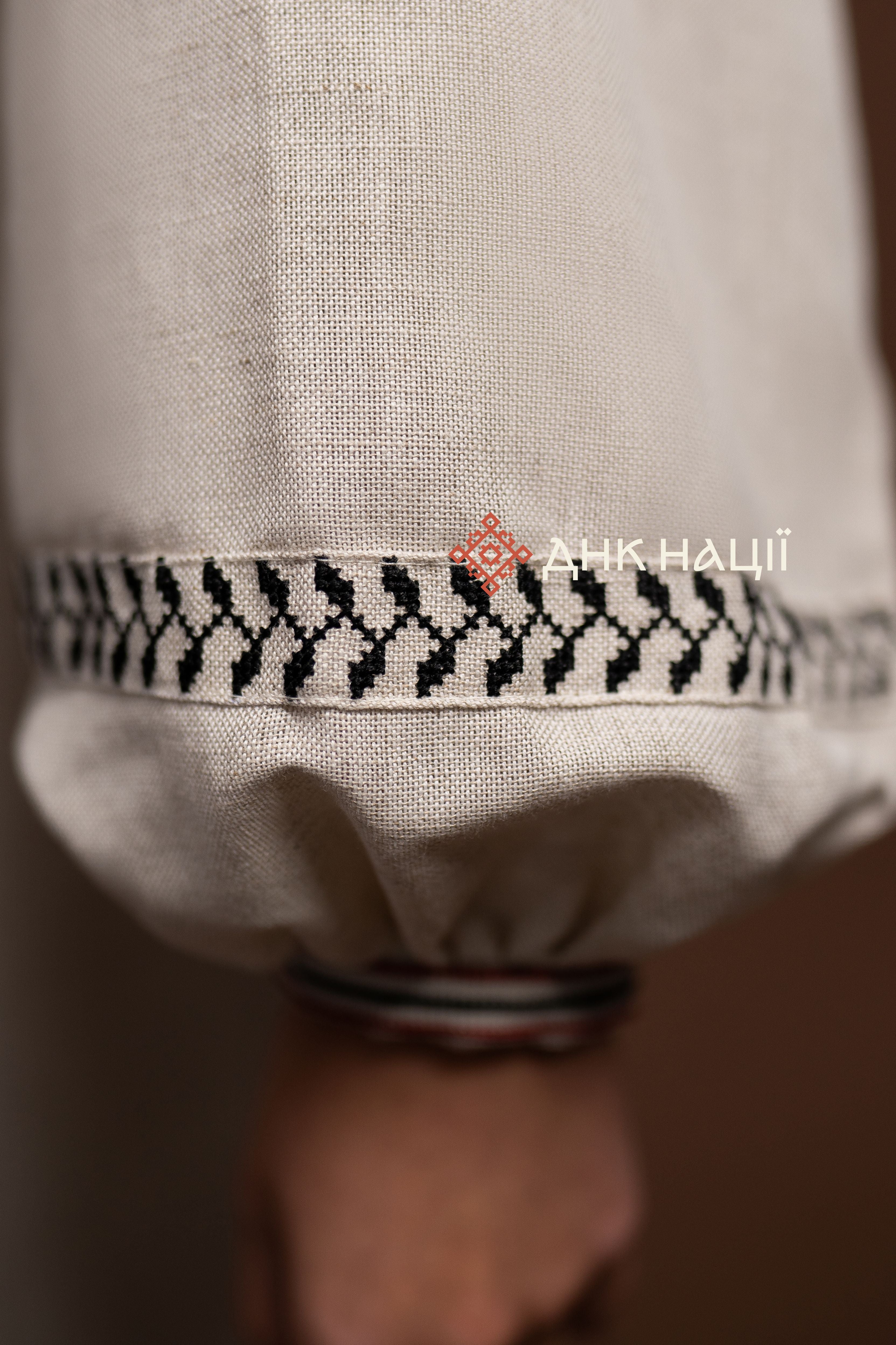 Embroidered Dress “Okrasa (1)” (Gray)