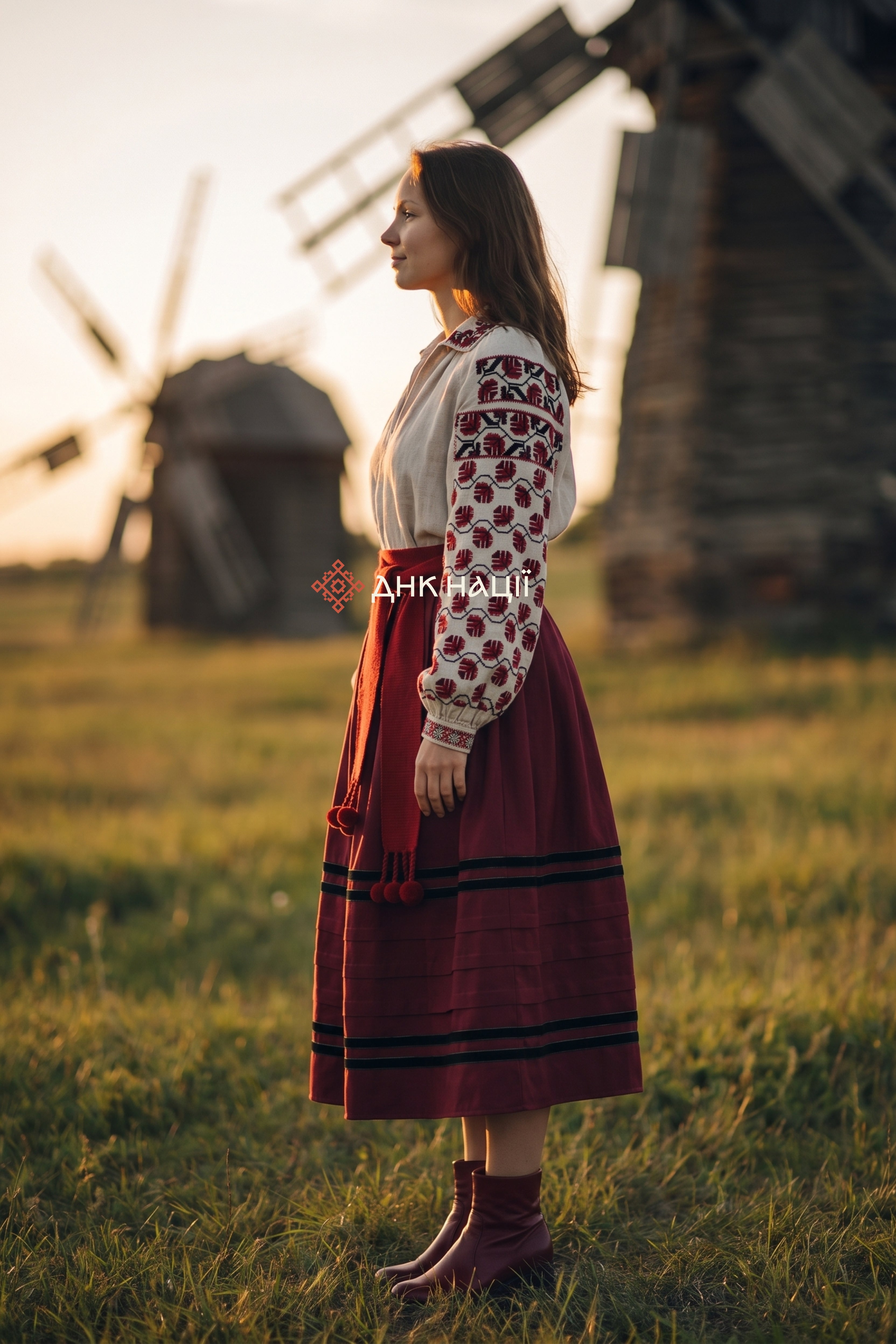 Вишиванка жіноча "Кустина "(сіра)