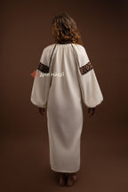 Вишита сукня  "Добробут (1)"(Молочна)