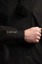 Men's Vyshyvanka "Desna (2)" (black)