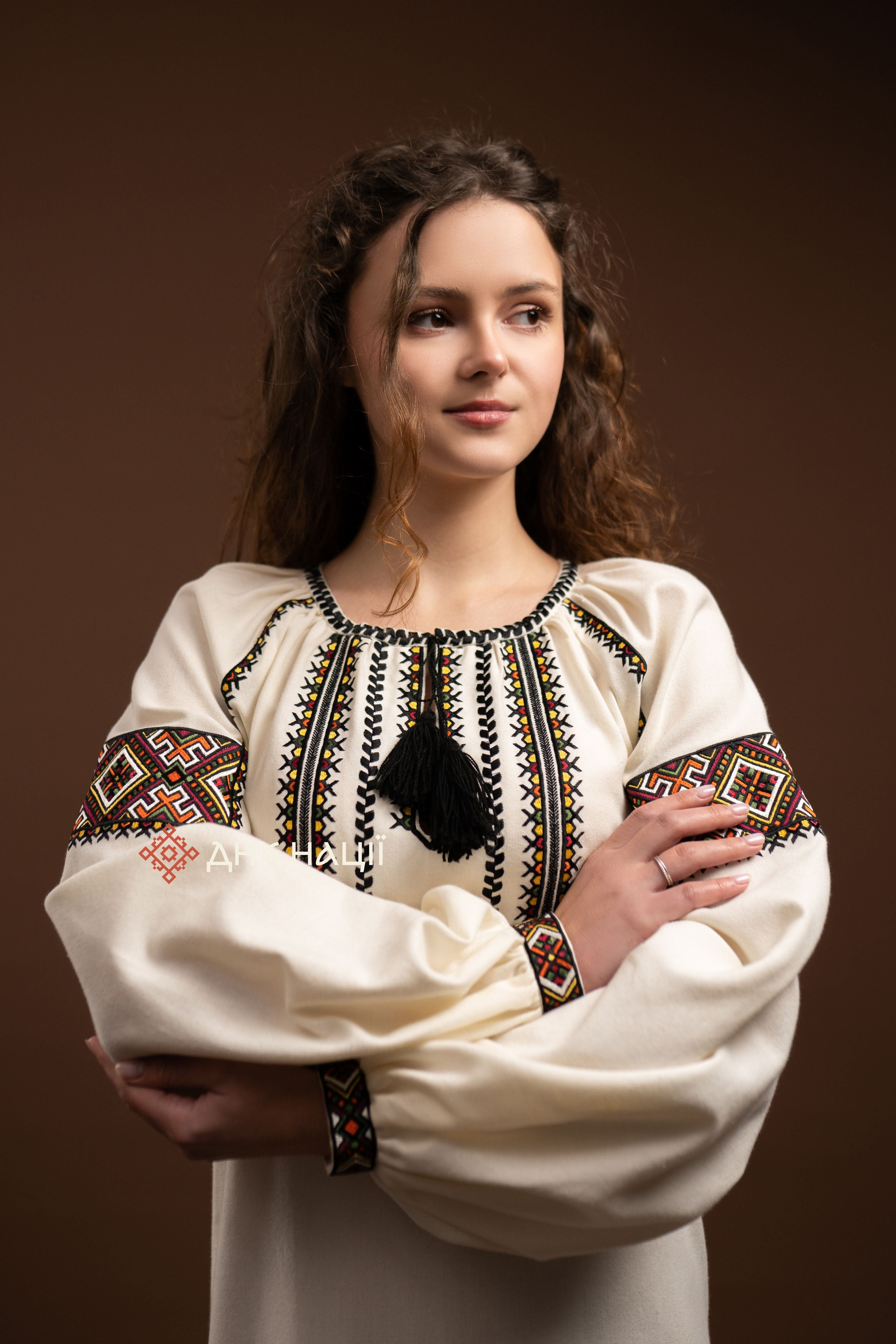 Вишита сукня  "Добробут (1)"(Молочна)