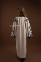 Вишита сукня "Черемош (2)"(бежева)