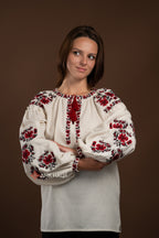 Вишиванка жіноча "Злагода (2)"(бежева)