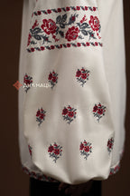 Вишиванка жіноча "Ликерія"(молочна)