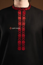 Men's Vyshyvanka "Knyazha (4)" (black)