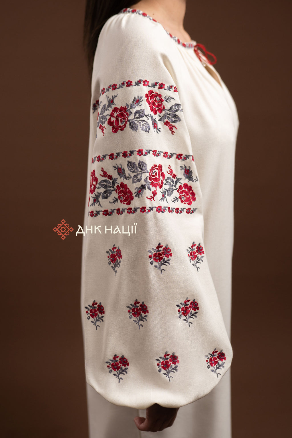 Вишита сукня "Ликерія"(молочна)