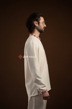Men's Vyshyvanka "Knyazha (1)" (milky-white)