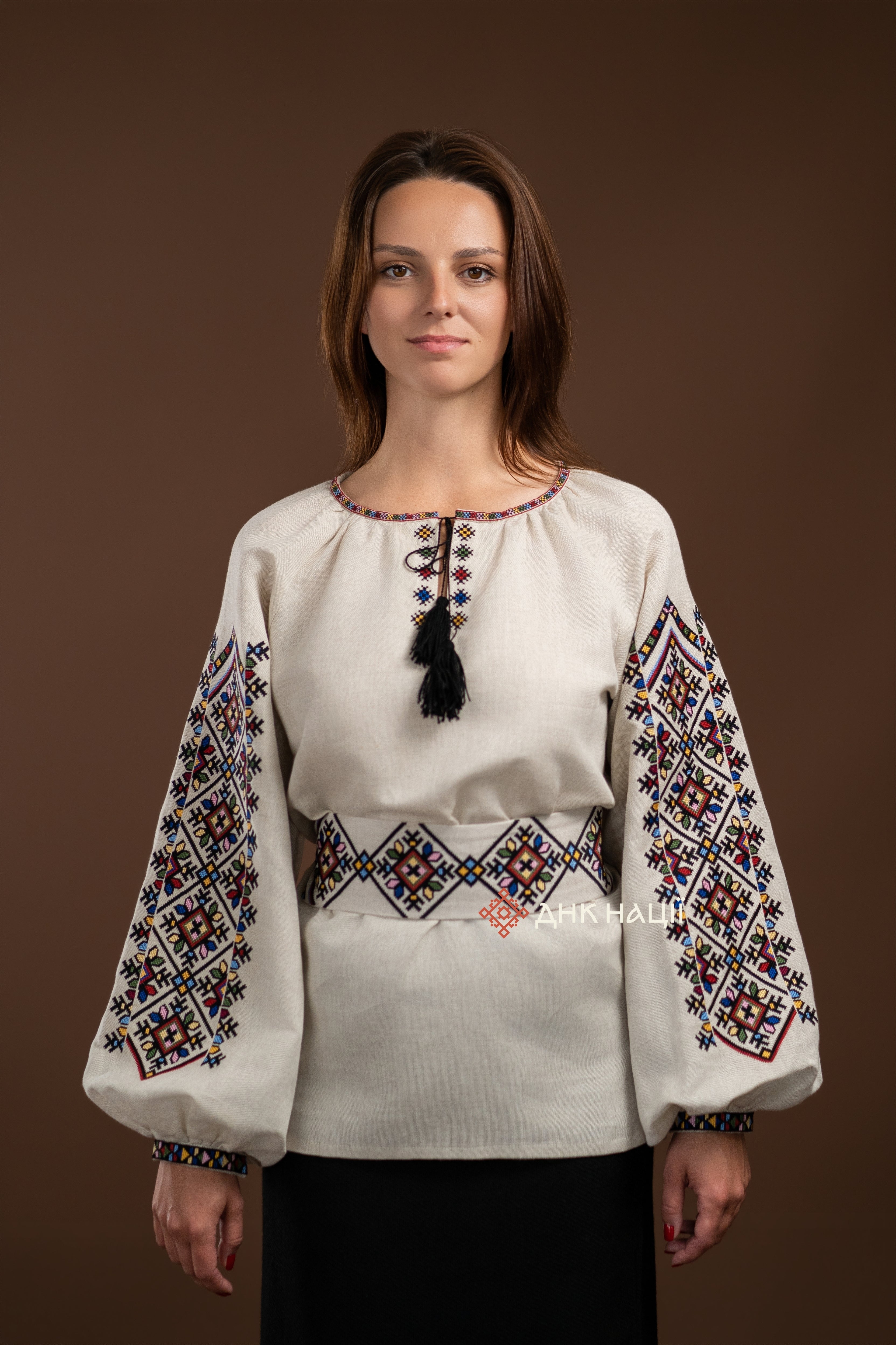 Women's Vyshyvanka "Berehynia (1)" (grey)