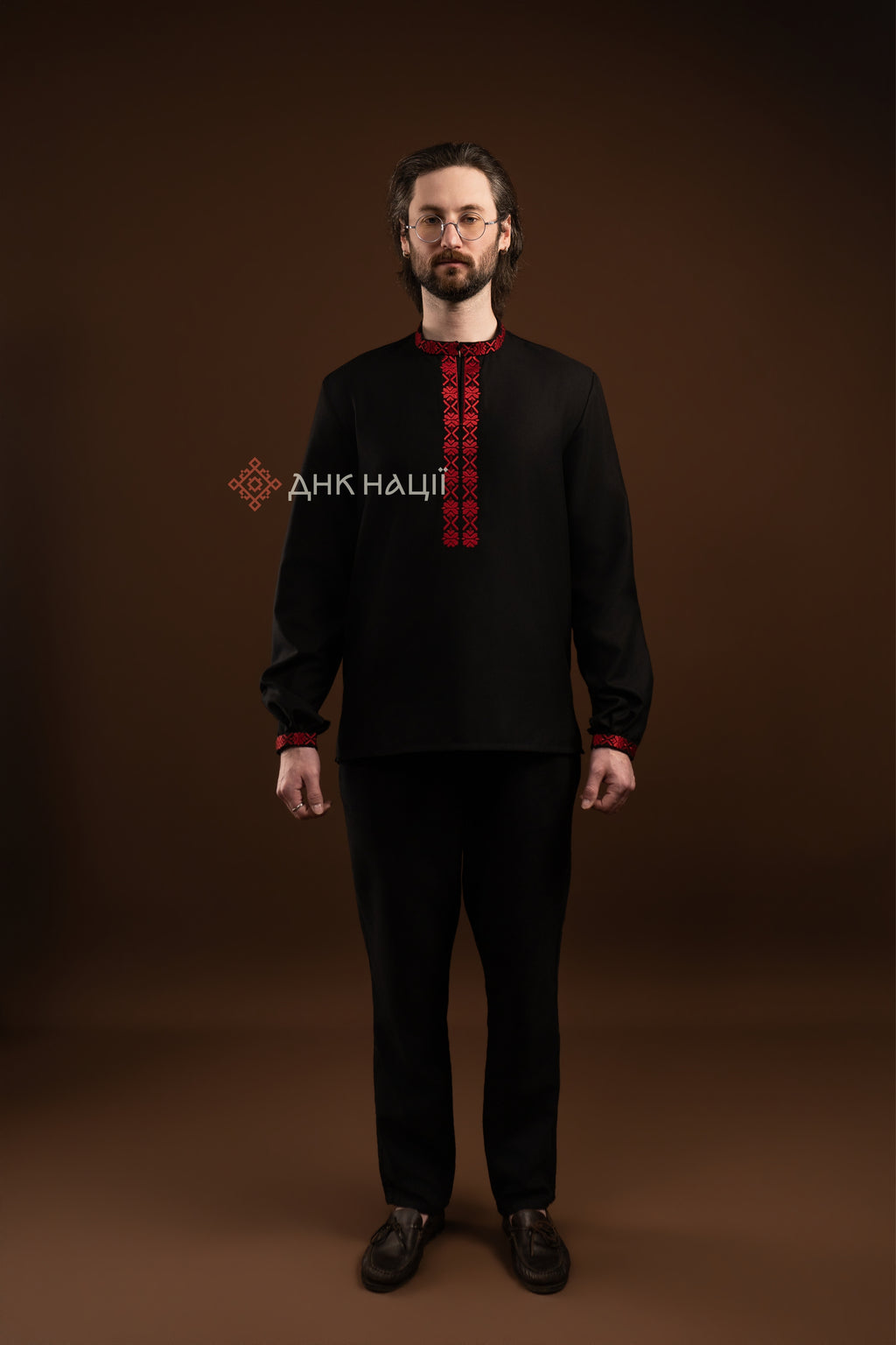 Men's Vyshyvanka "Knyazha (4)" (black)