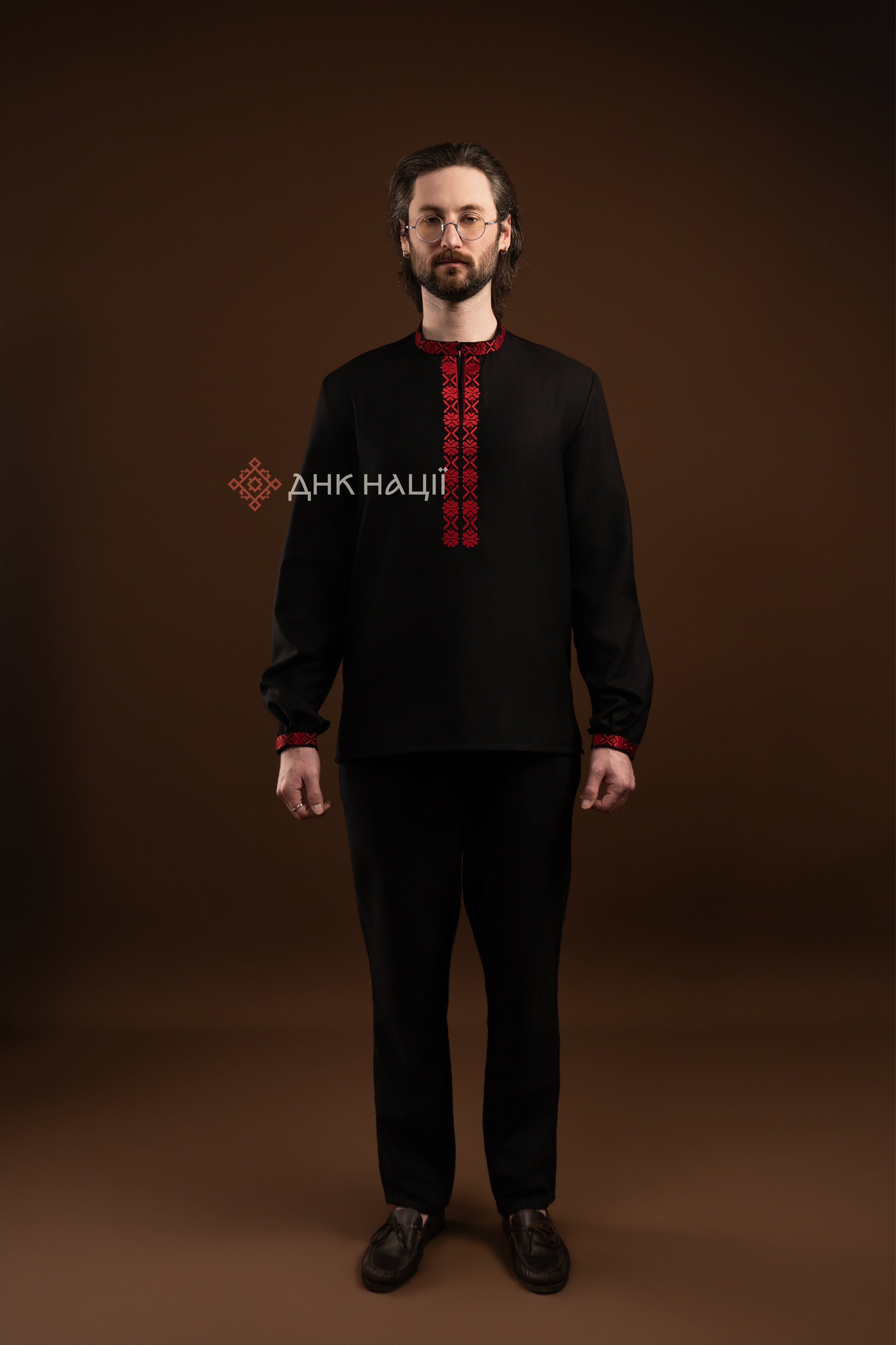 Men's Vyshyvanka "Knyazha (4)" (black)