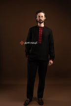 Men's Vyshyvanka "Knyazha (4)" (black)