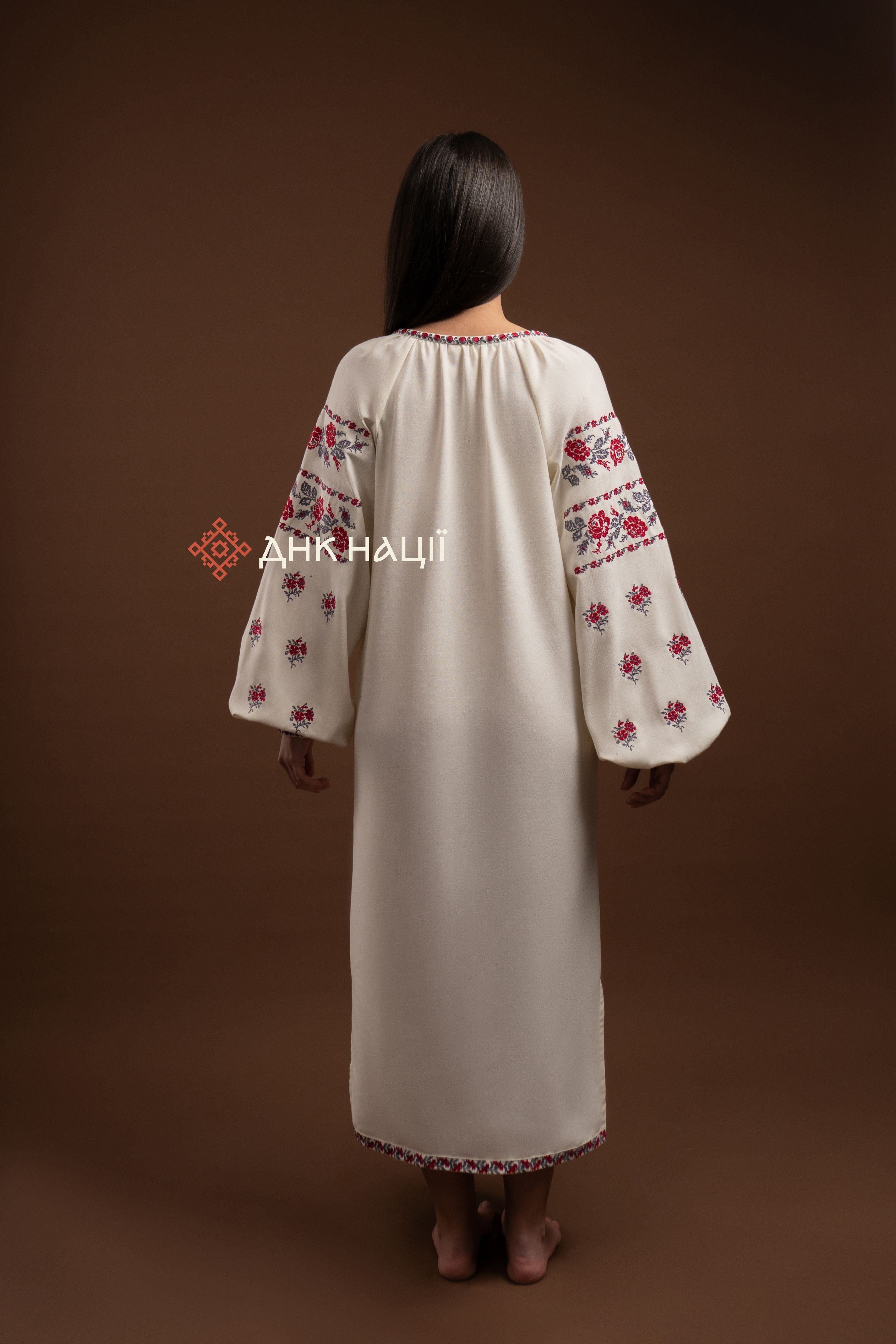 Вишита сукня "Ликерія"(молочна)