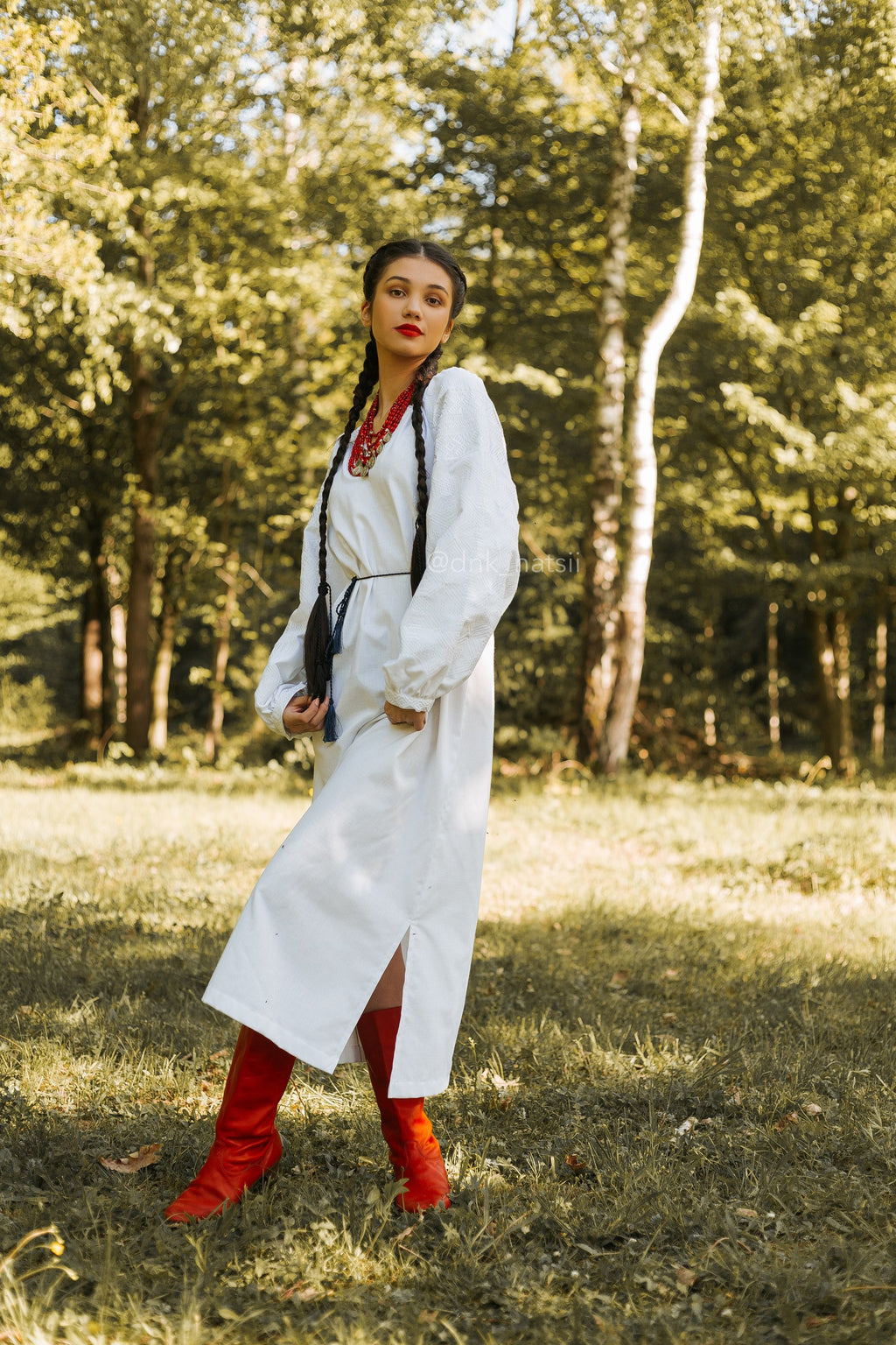 Вишита сукня "Десна (1)"(біла)