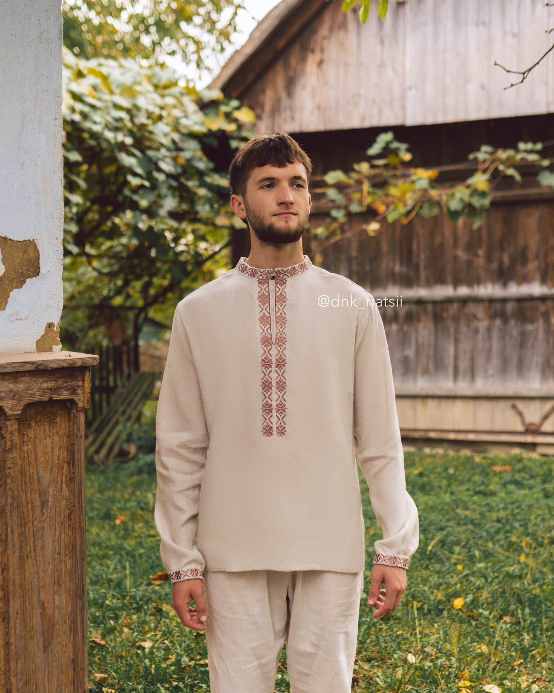 Вишиванка чоловіча "Княжа (2)"(сіра)