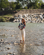 Вишита сукня "Борщівська"(сіра)