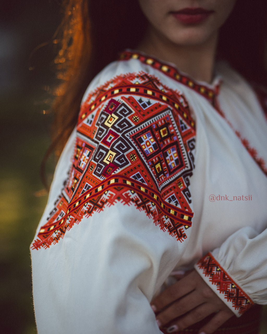 Вишита сукня "Закарпатська (2)"(молочна)