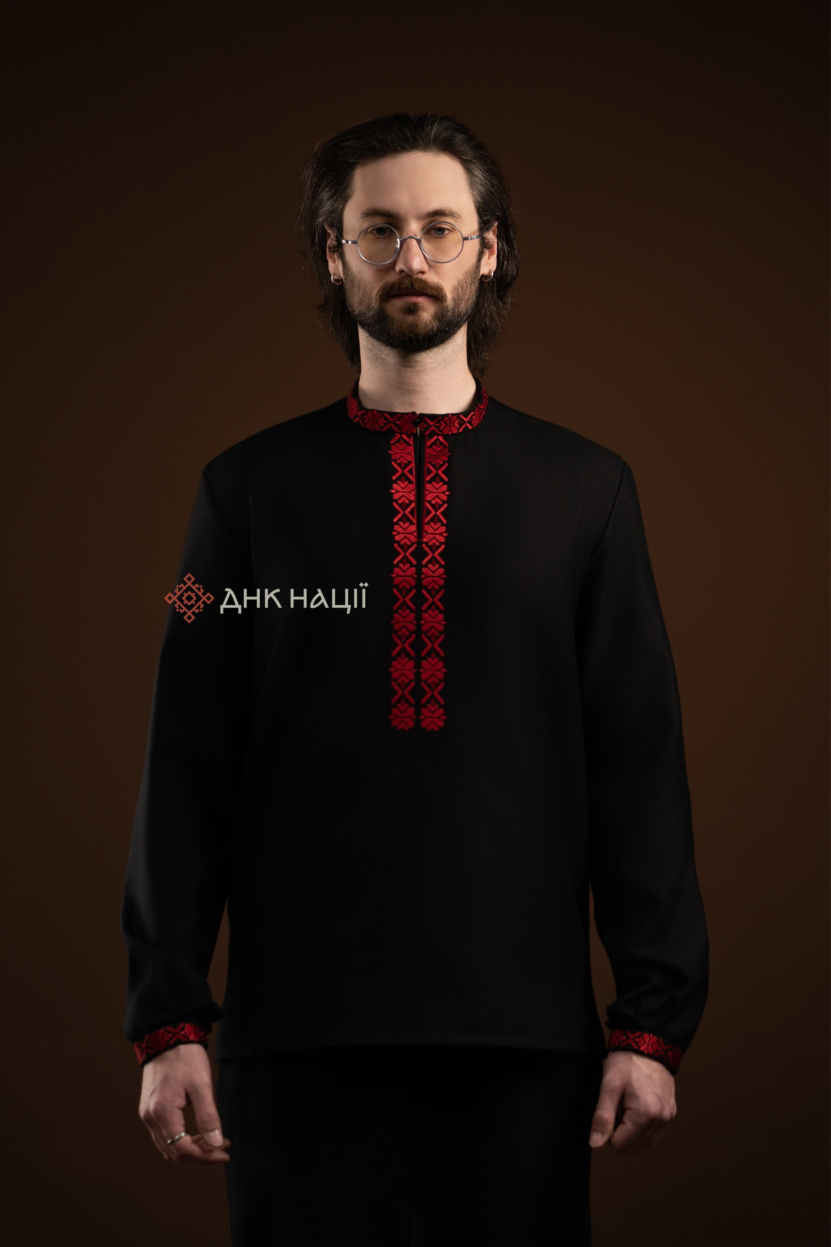 Men's Vyshyvanka "Knyazha (4)" (black)