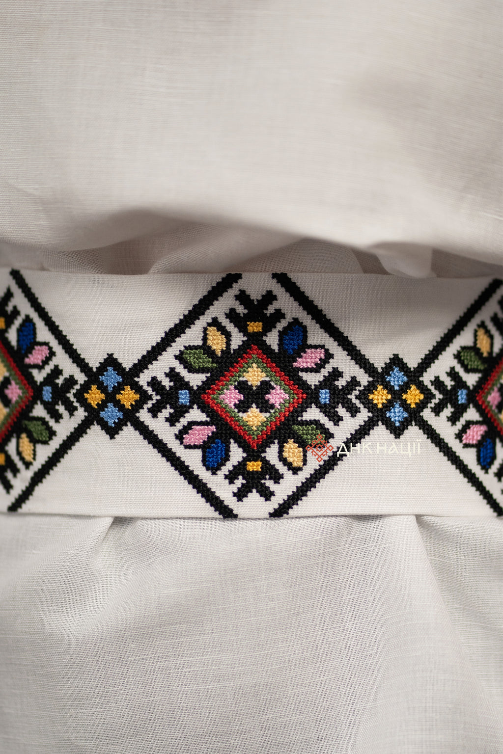 Embroidered Dress "Berehynia (2)" (white)