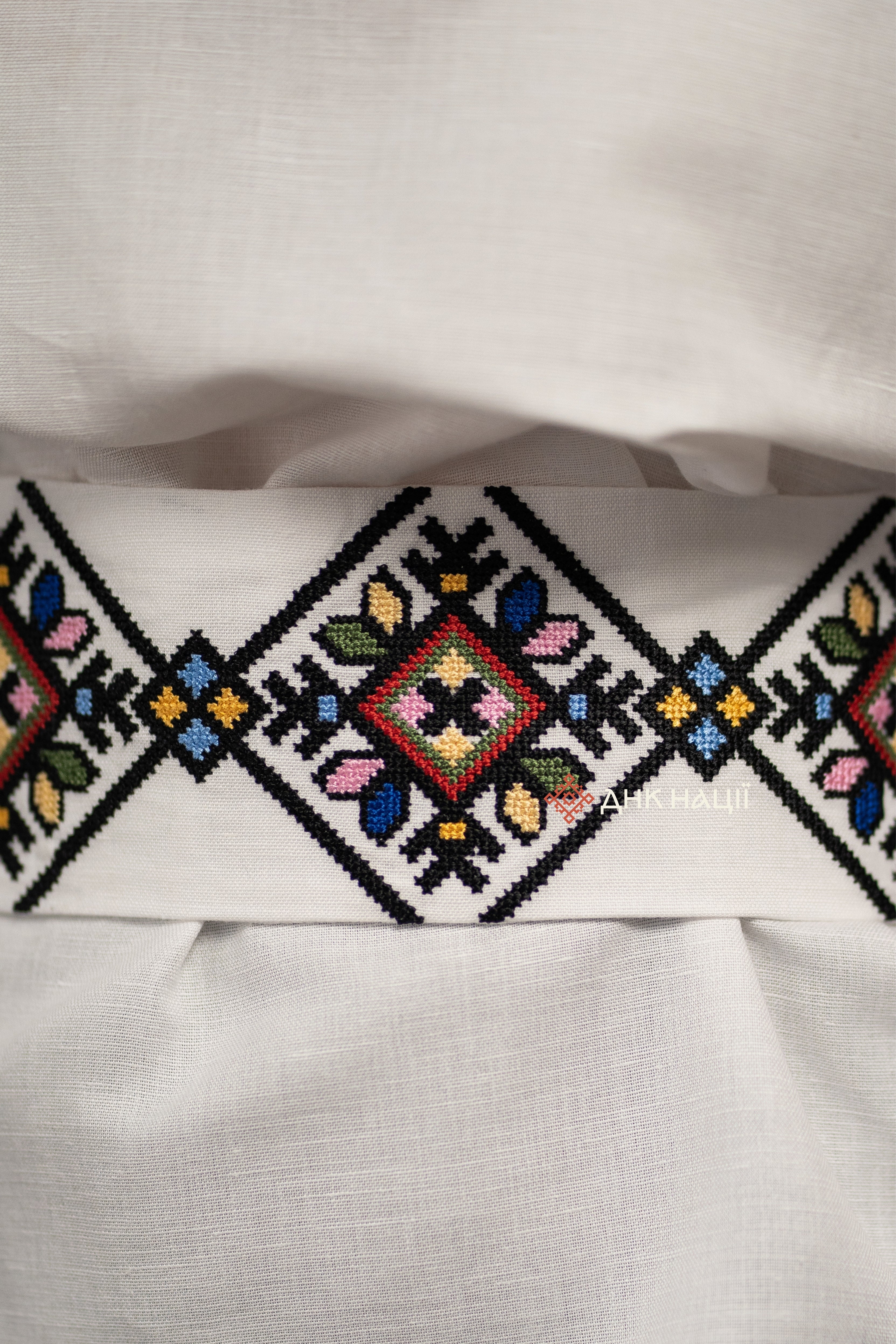 Embroidered Dress "Berehynia (2)" (white)