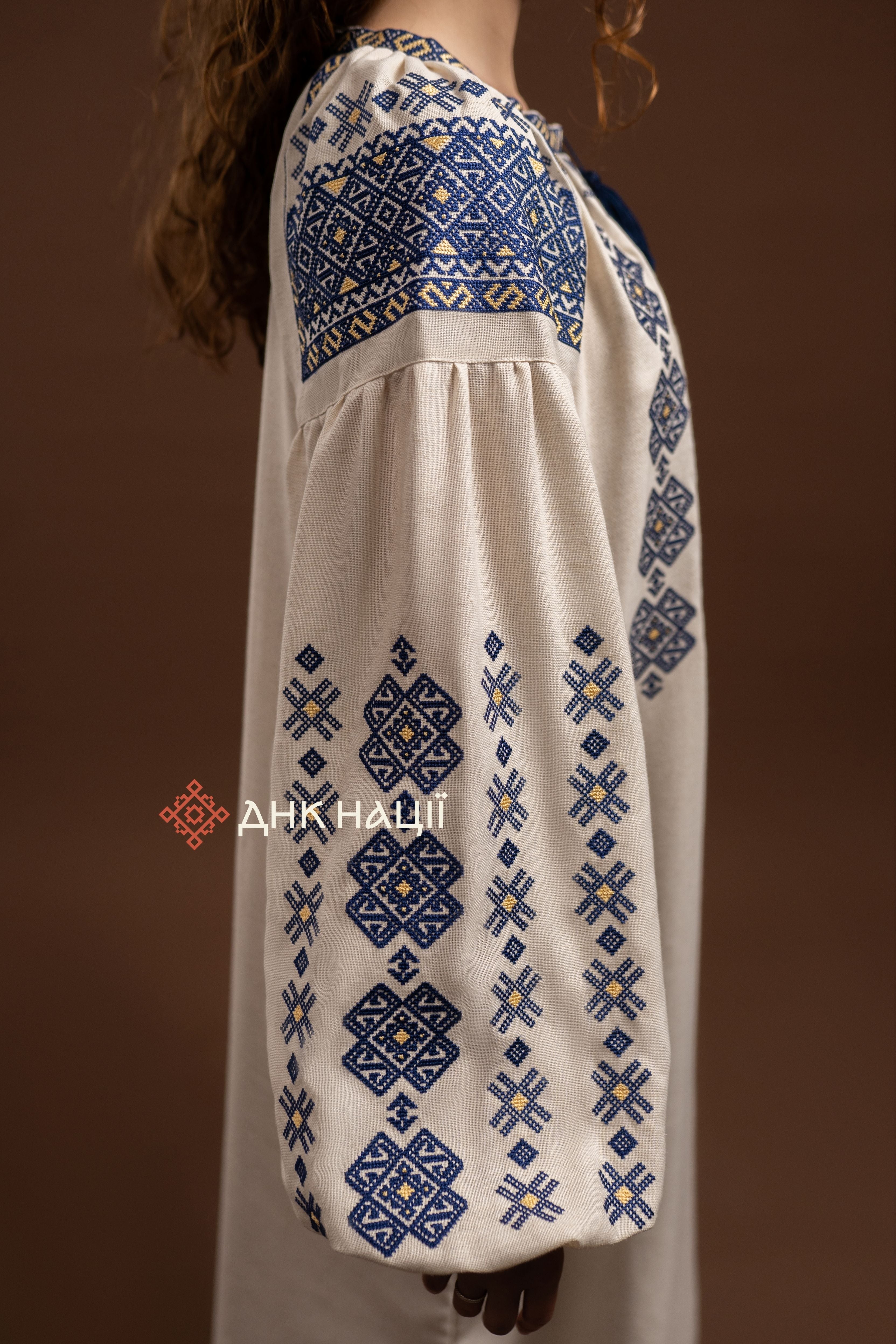 Вишита сукня "Черемош (2)"(бежева)