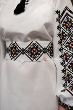 Embroidered Dress "Berehynia (2)" (white)