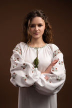 Вишита сукня "Лелія (2)"(біла)