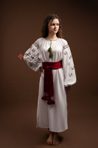Вишита сукня "Лелія (2)"(біла)