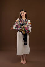 Вишита сукня "Рута (2)"(сіра)