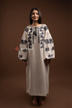 Embroidered Dress “Zakvitchana (1)” (Gray)