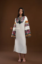 Вишита сукня "Рута (1)"(молочна)