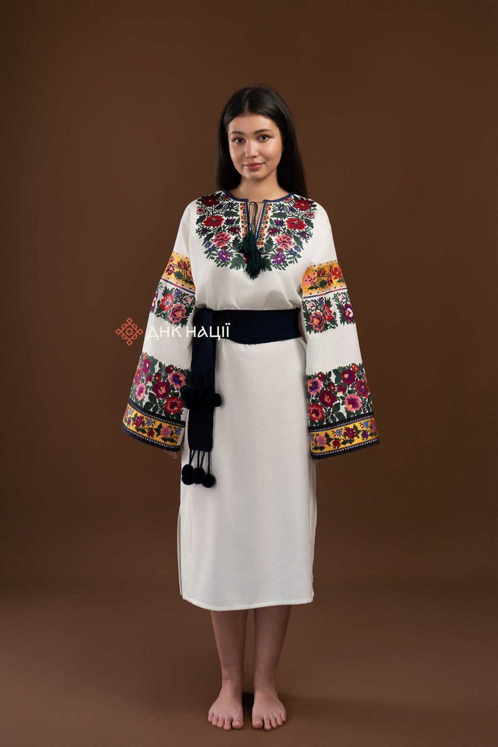 Вишита сукня "Рута (1)"(молочна)