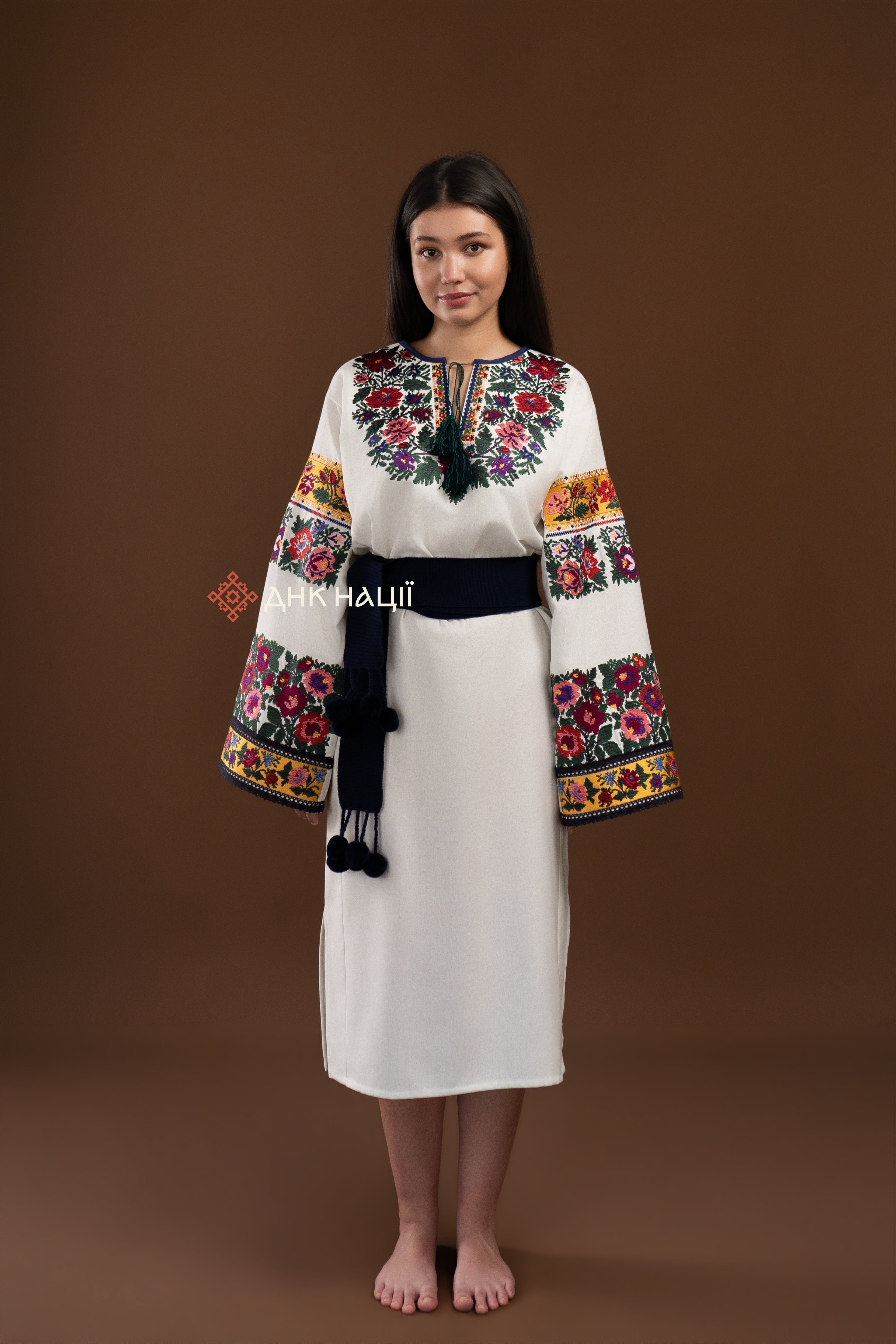 Вишита сукня "Рута (1)"(молочна)